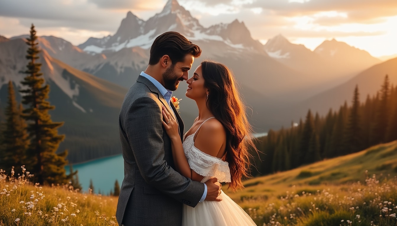 découvrez comment la tendance des fugues amoureuses en montagne révolutionne la photographie de mariage en offrant des clichés authentiques et naturels dans des paysages époustouflants.