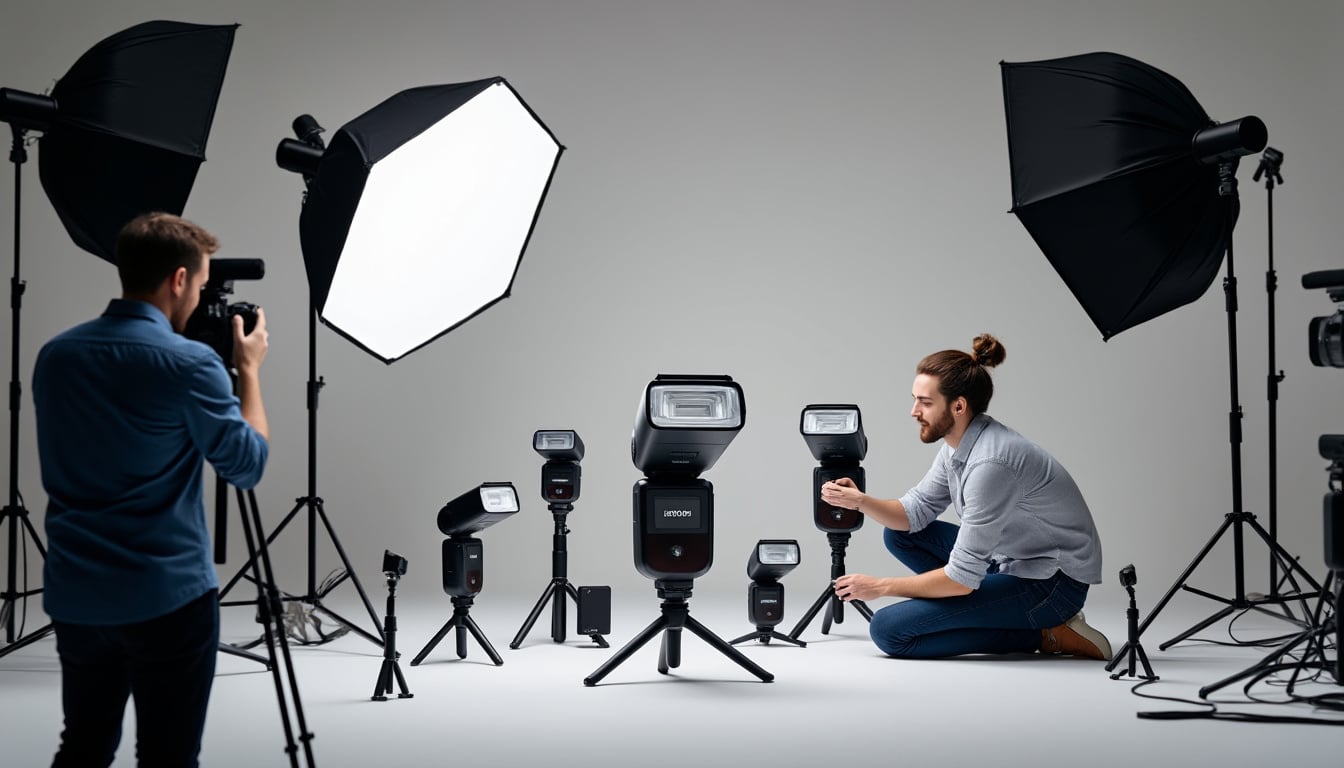 découvrez comment la location de flashs autonomes permet de réduire les coûts d'équipement en studio d'éclairage tout en garantissant une qualité professionnelle.