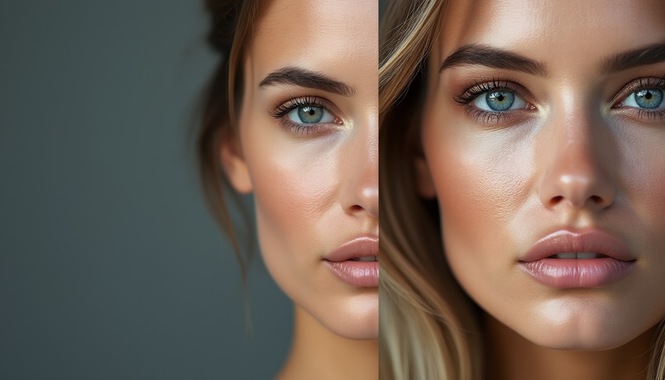 découvrez comment un lissage excessif sous photoshop peut donner au visage un aspect artificiel et plastifié, et comment préserver une peau naturelle.